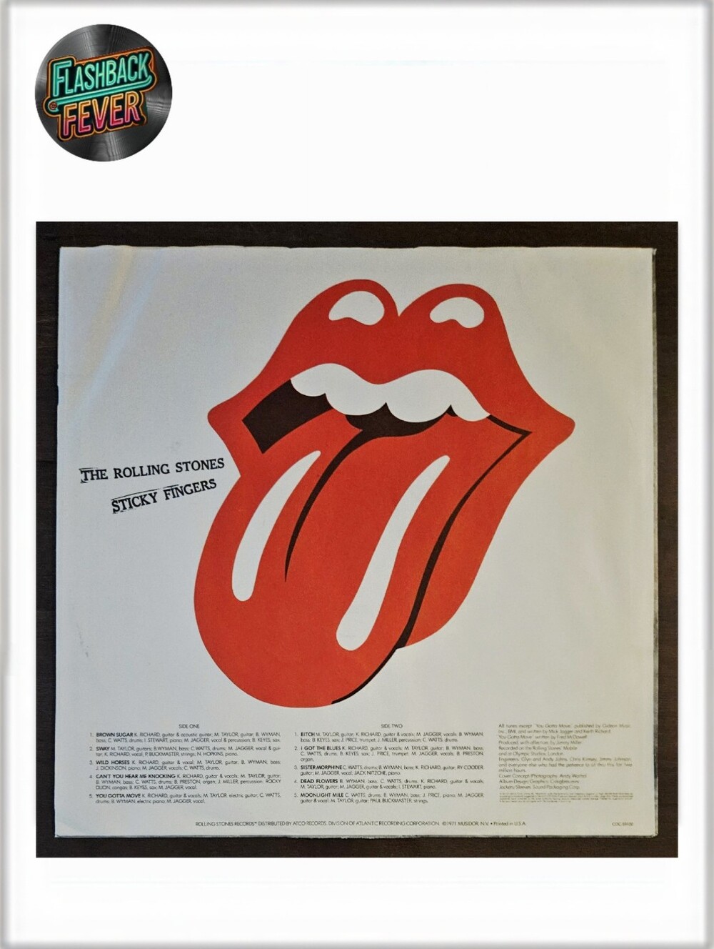 THE ROLLING STONES•Sticky Fingers•Apr 30, 1971 US (#COC 59100)Zipper Cov•Philips - Picture 10 of 13